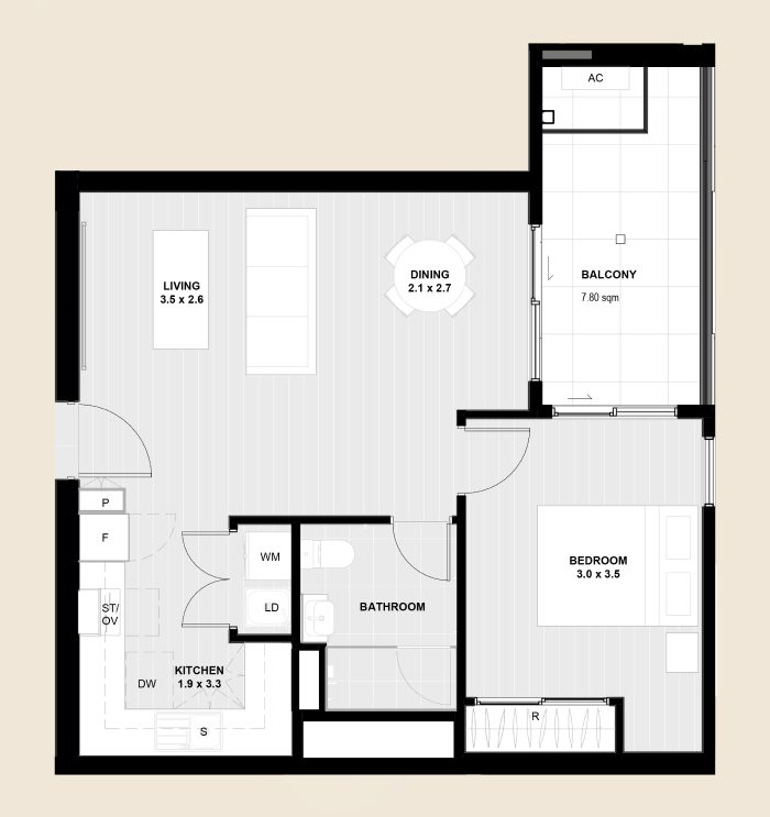 Centro Apartments Floorplan type 10